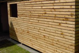 werkzeit-meyer: Die Feuerholz- und Gartenlaube ist ein Schmuckstück für den Garten